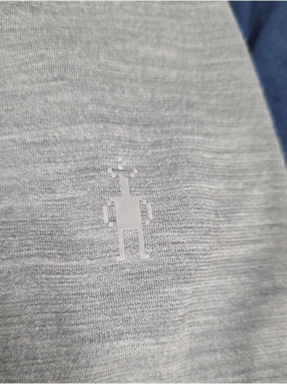 Smartwool Merino Sport 150 1/4 Zip Long Sleeve Pullover Gray Blue - Size Medium - Picture 5 of 13